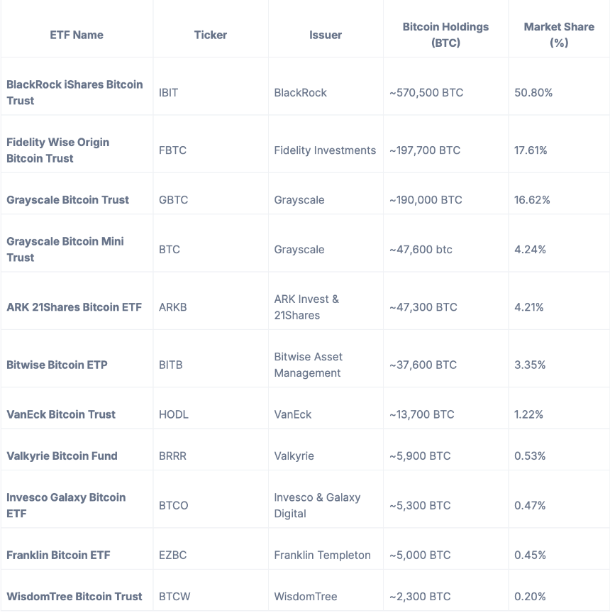2025 年必知的所有美国加密货币 ETF