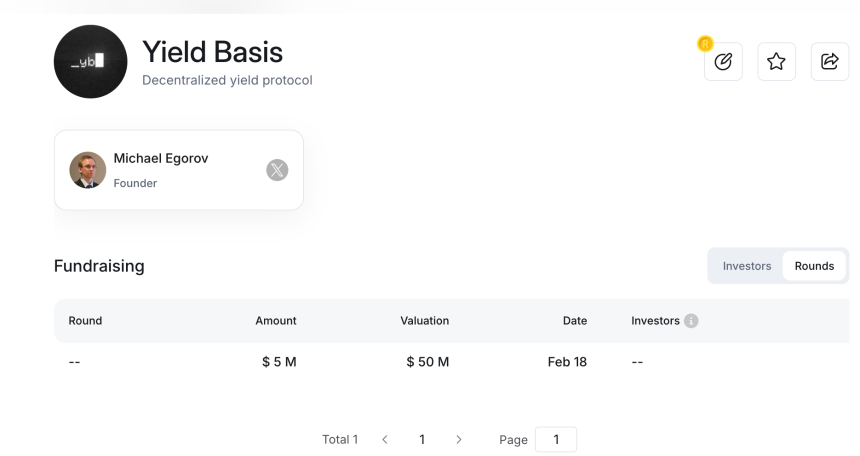 Curve 创始人新项目 Yield Basis 项目介绍