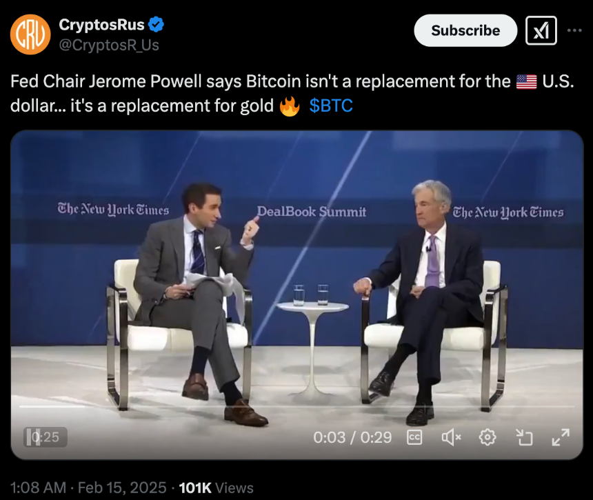 BTC 作为储备的进程
