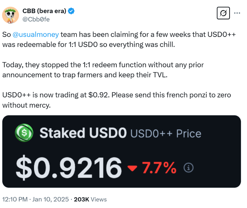 USD0++ 脱锚事件解析：Usual 协议的挑战与前景
