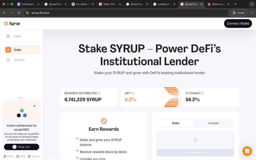 什么是 Syrup Finance？