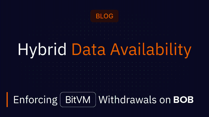混合数据可用性: 在BOB上执行BitVM提取