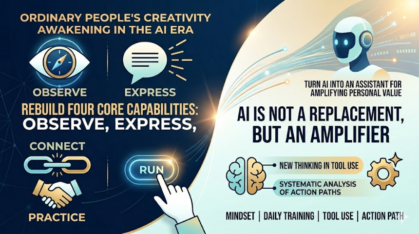 AI 时代，普通人如何培养创造力：从被动使用工具，到主动塑造个人价值