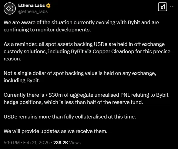 Bybit 黑客攻击后,DeFi 如何有效应对市场动荡?