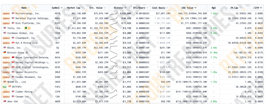 BTC 持有者的分布