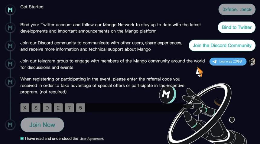 Move 系新项目 Mango 零撸空投教程