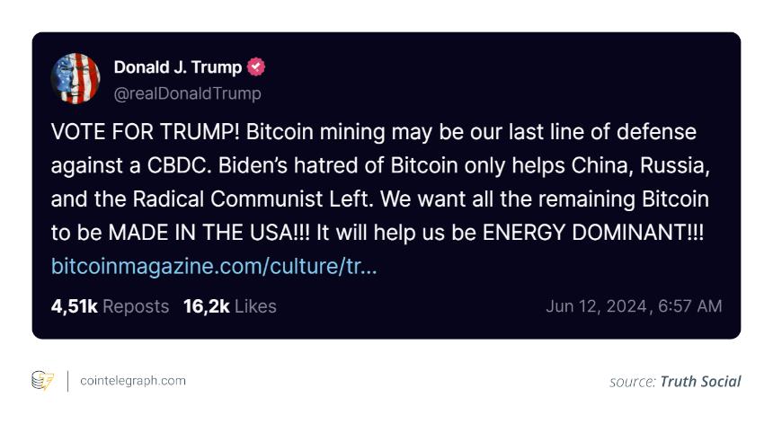 特朗普是谁?第47任美国总统对加密货币的看法