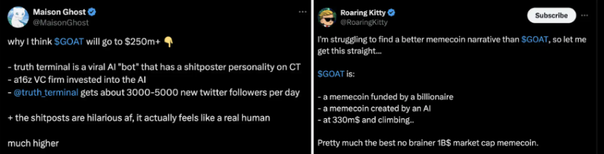 GOAT 爆火背后,AI meme的炒作预期和隐忧|100x复盘