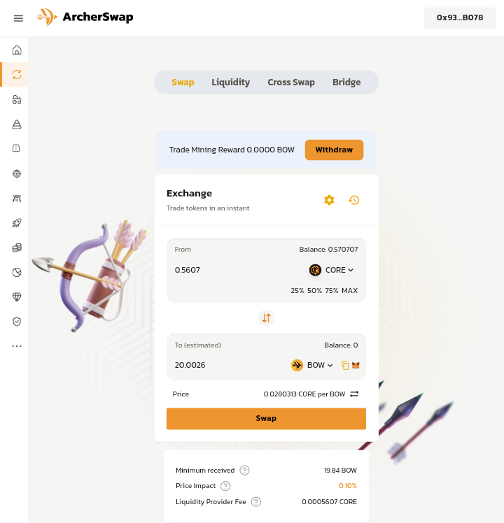 浅析 Archerswap:Core Chain上的去中心化交易平台