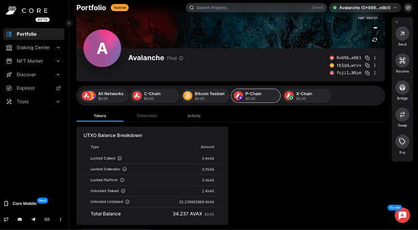 Core Wallet 详解:AVAX 区块链上的去中心化钱包