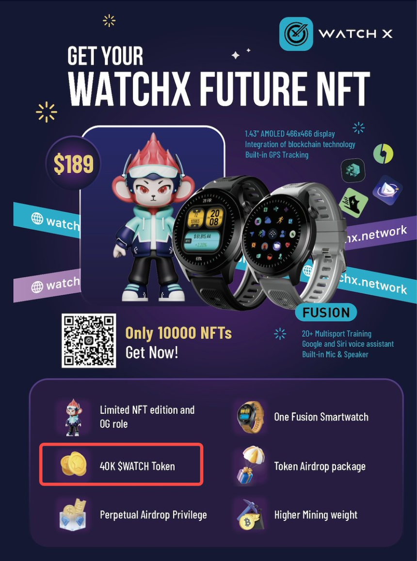 WatchX:IoTex生态智能穿戴设备,健康+支付双重亮点