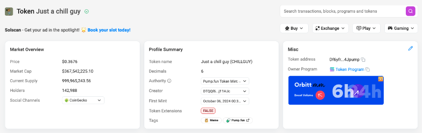 Chill Guy (CHILLGUY) 是什么?