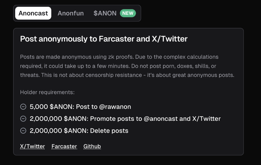 Vitalik 购买代币的项目 Anoncast 介绍