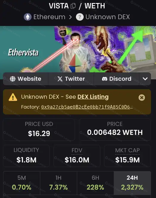 标榜「DEX新标准」的EtherVista是什么？