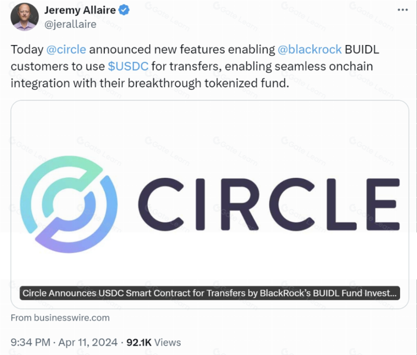 解析贝莱德代币化基金BUIDL:为RWA资产打开了通往DeFi的美丽新世界