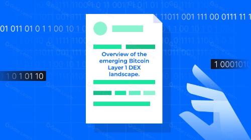 新兴比特币第一层去中心化交易所（DEX）格局概览