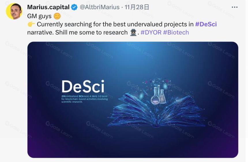DeSci 叙事重燃:Coinbase创始人入局,有哪些项目值得关注?