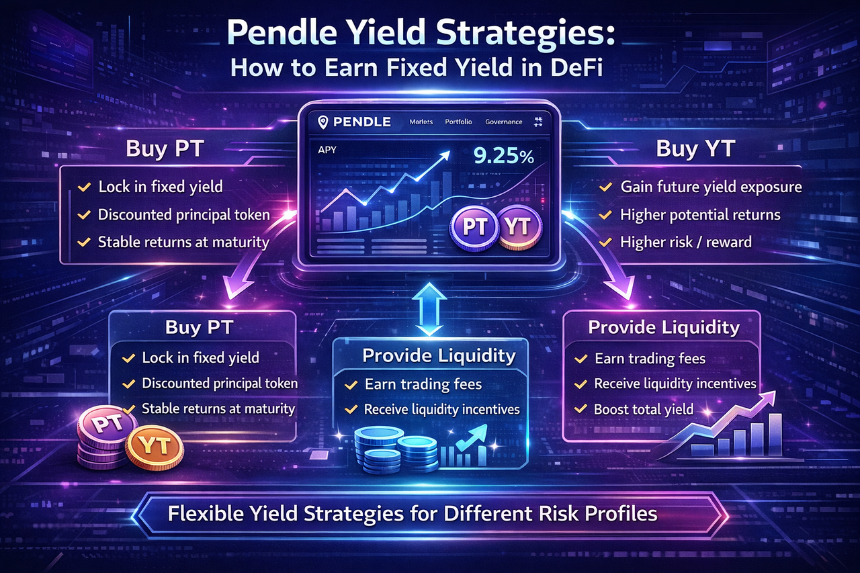 Pendle 提供哪些主要收益策略？
