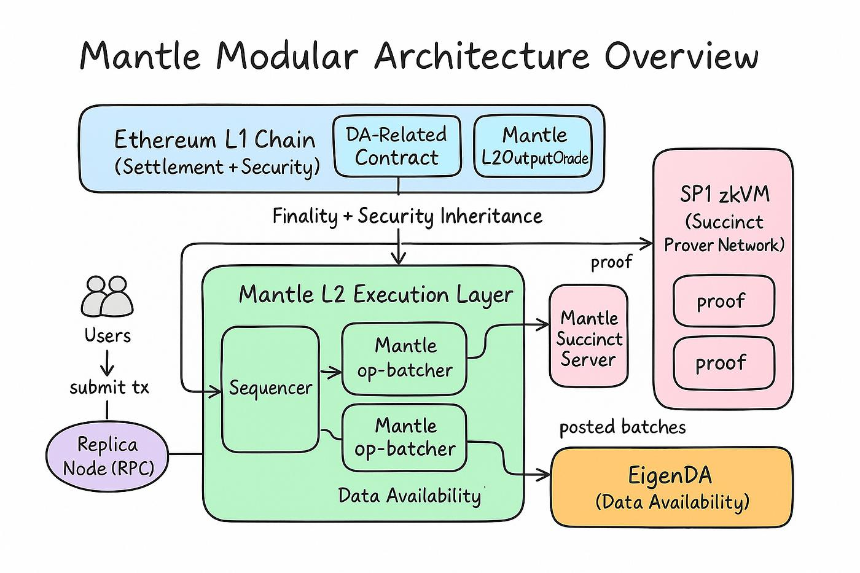 Mantle 是如何运作的?从交易提交到以太坊结算流程解析