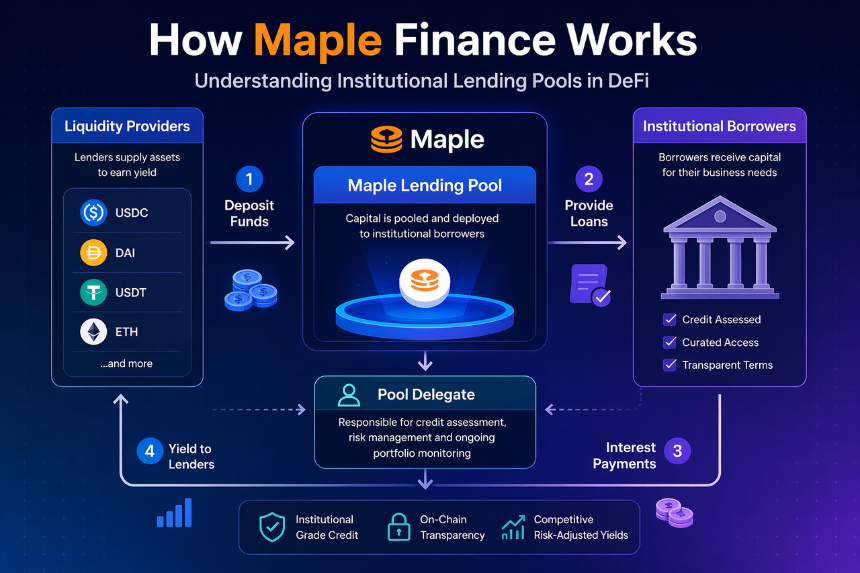 Maple Finance 的借贷流程如何运作？