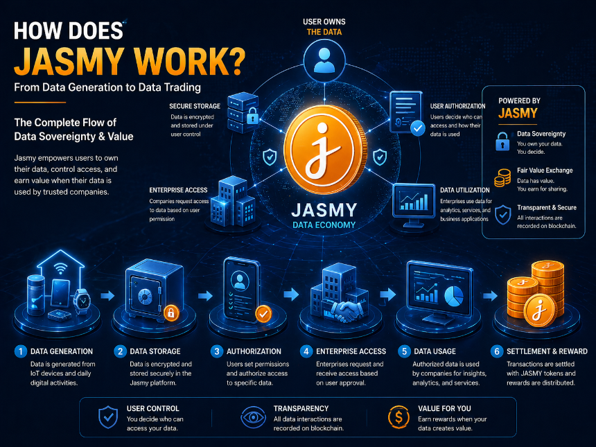 Jasmy是如何运作的?从个人数据生成到数据交易的完整流程解析