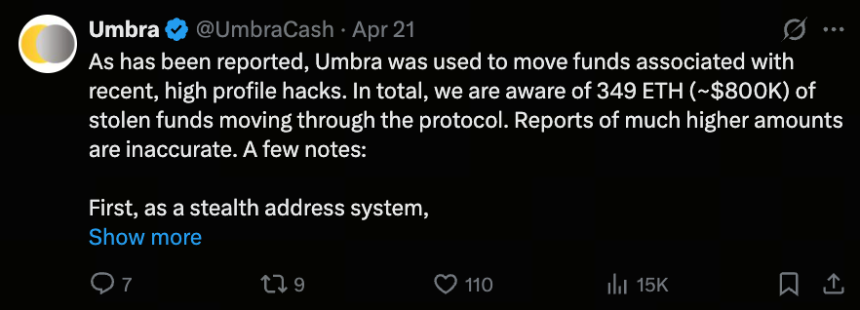 事件概述：为何 Umbra 要暂停服务？