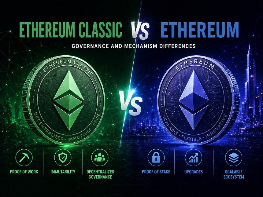 Ethereum Classic vs Ethereum：公链在治理与机制上的差异