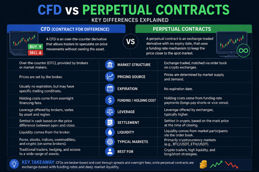CFD 和永续合约简述与核心差异对比