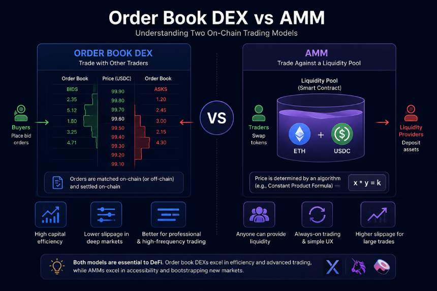 Order Book DEX vs AMM
