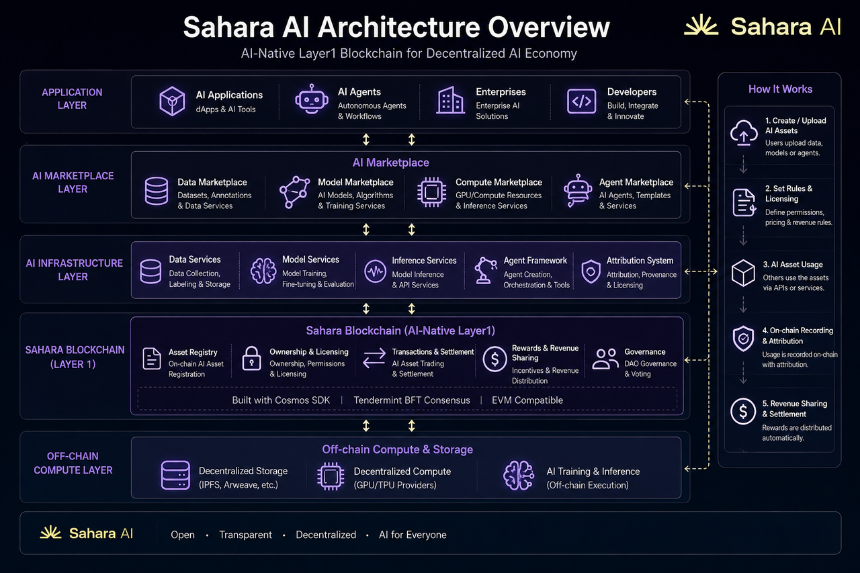 Sahara AI 的整体架构是什么？