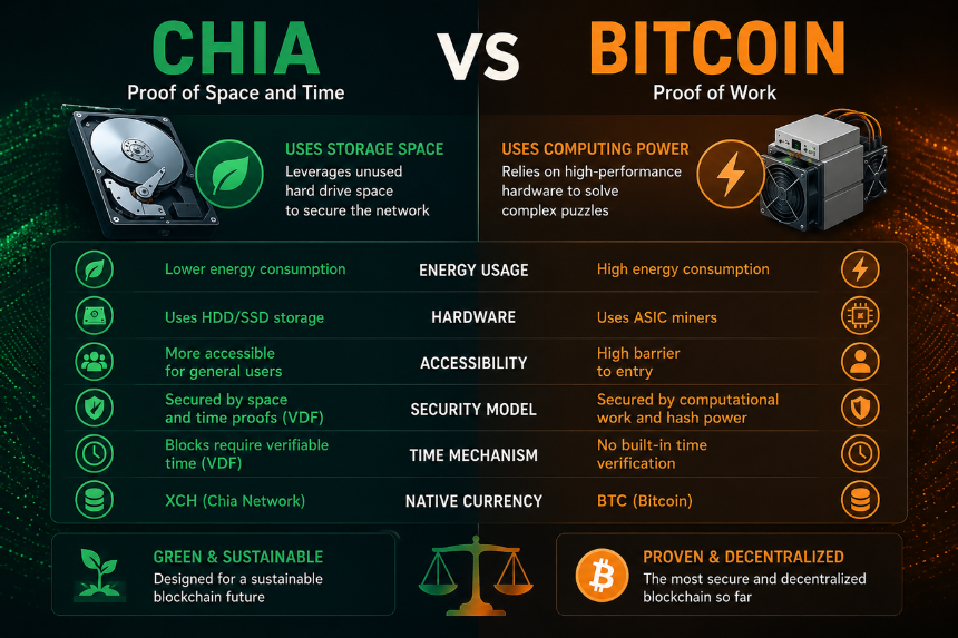 Chia vs Bitcoin