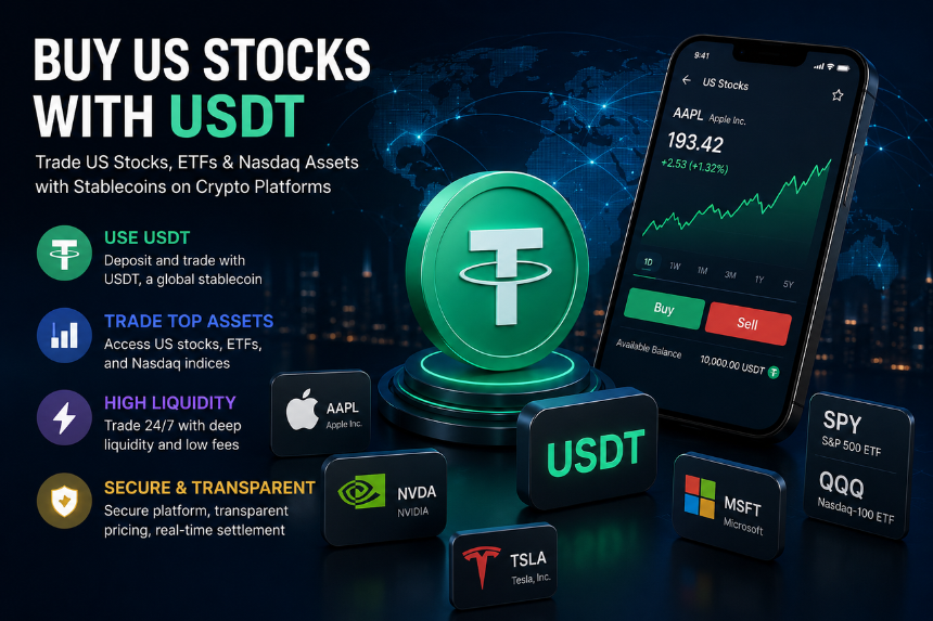 如何用 USDT 买美股？