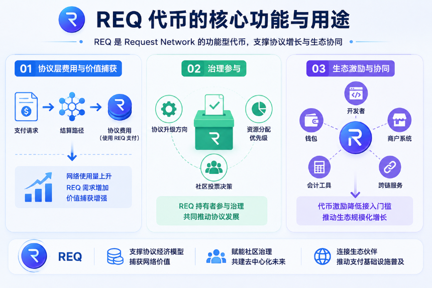 REQ 代币的核心功能与用途