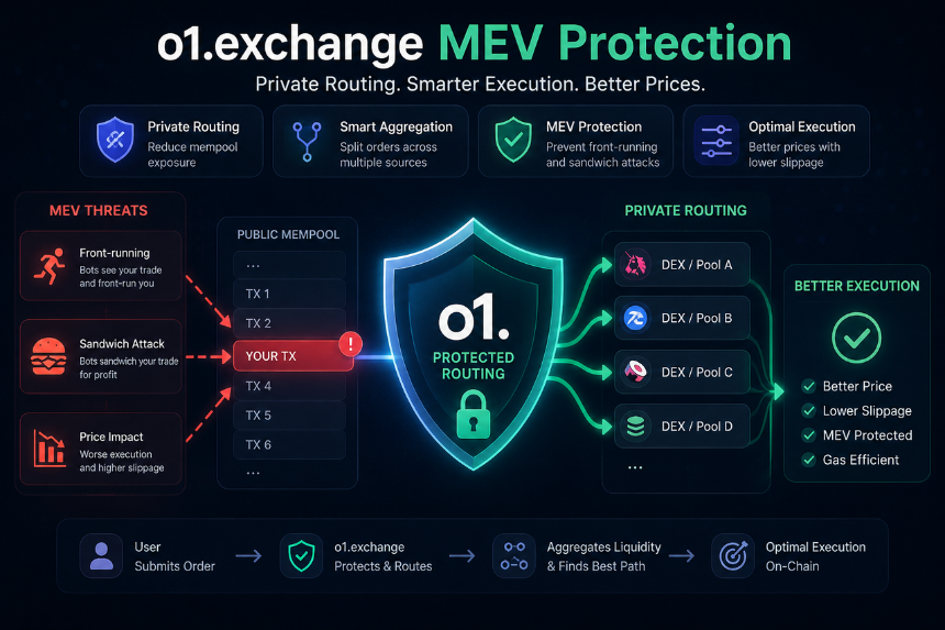 o1.exchange 如何通过路由优化减少 MEV 影响?
