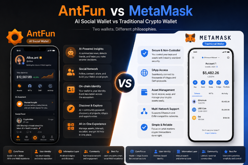 AntFun vs MetaMask