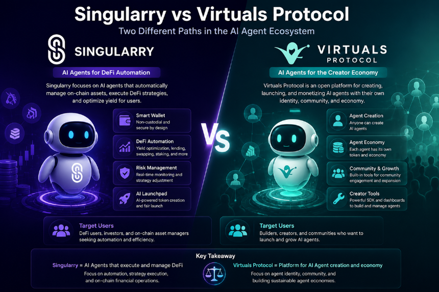 Singularry vs Virtuals Protocol