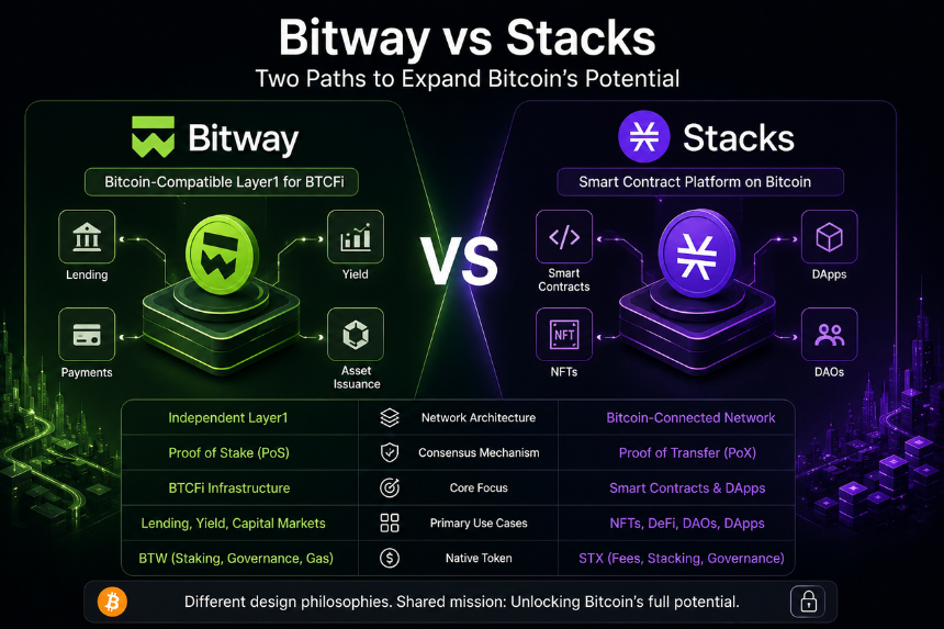 Bitway vs Stacks