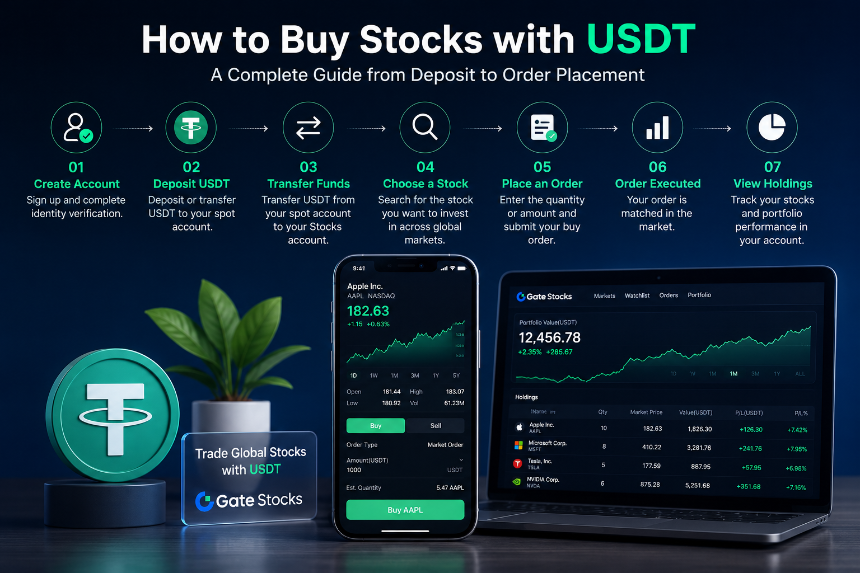 用 USDT 买股票