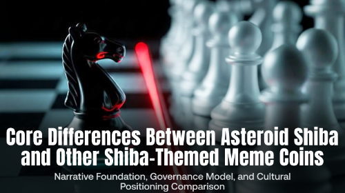 Asteroid Shiba(ASTEROID)与其他 Shiba 主题 meme 币的核心区别:叙事基础、治理模式与文化定位对比