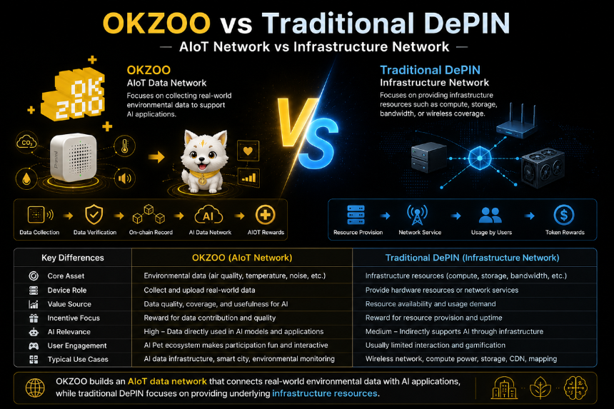 OKZOO 与传统 DePIN 项目有什么区别