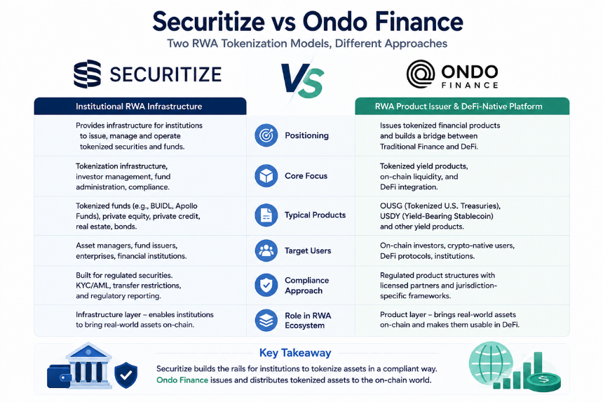 Securitize vs Ondo Finance